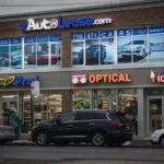 eAutoLease car leasing office exterior on Nostrand Avenue Brooklyn NY